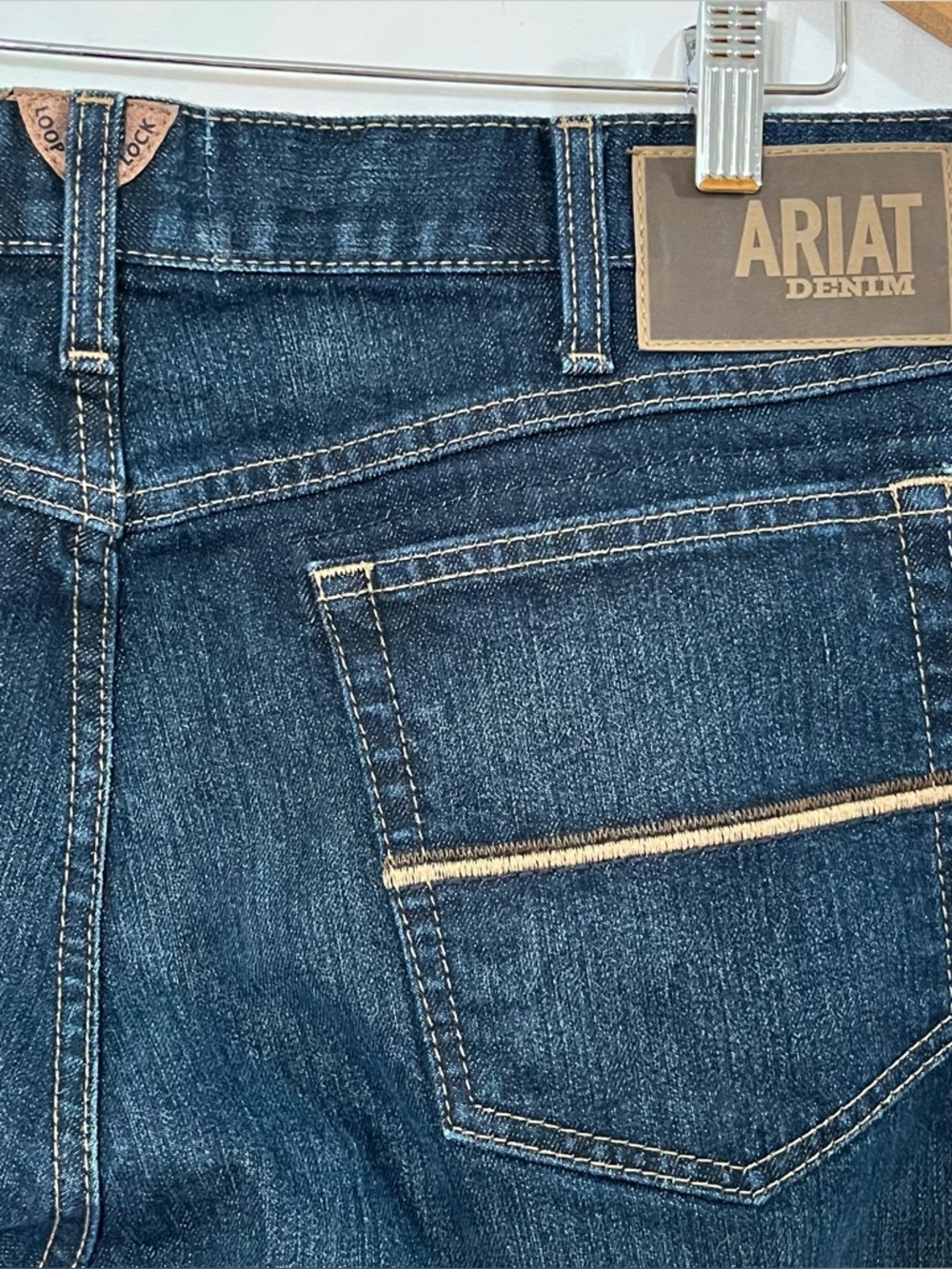 Ariat M4 Pro Series Ray Boot Jean Mens 36x34 Dark Wash Relaxed Boot Cut Western - Picture 8 of 12